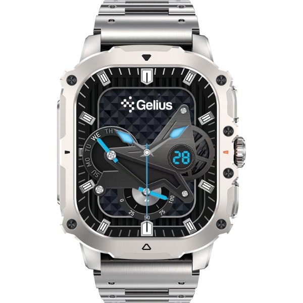 Фото - Смарт-годинник Gelius Tactical Heavy (GP-SW016) Silver Titan (101910)