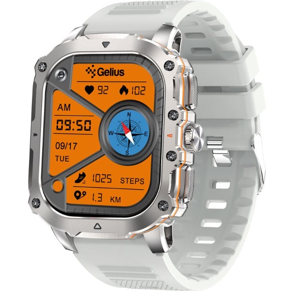 Фото - Смарт-годинник Gelius Tactical Heavy (GP-SW016) Silver Titan (101910)