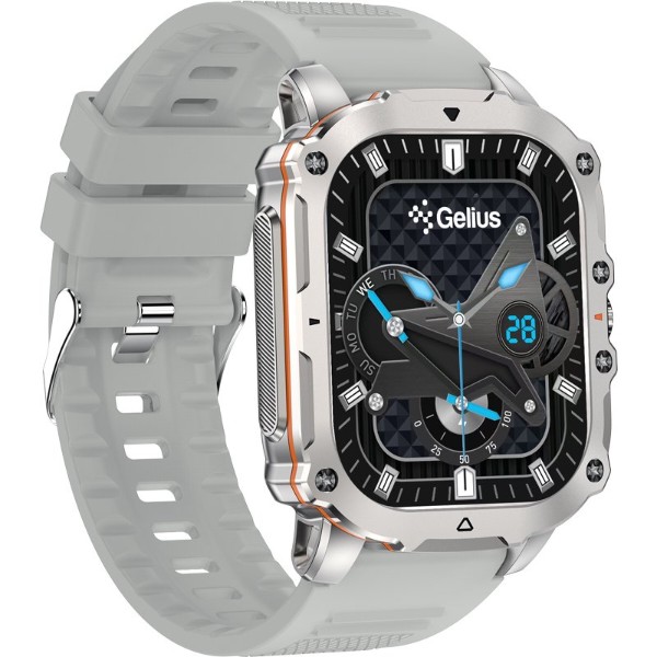 Фото - Смарт-годинник Gelius Tactical Heavy (GP-SW016) Silver Titan (101910)