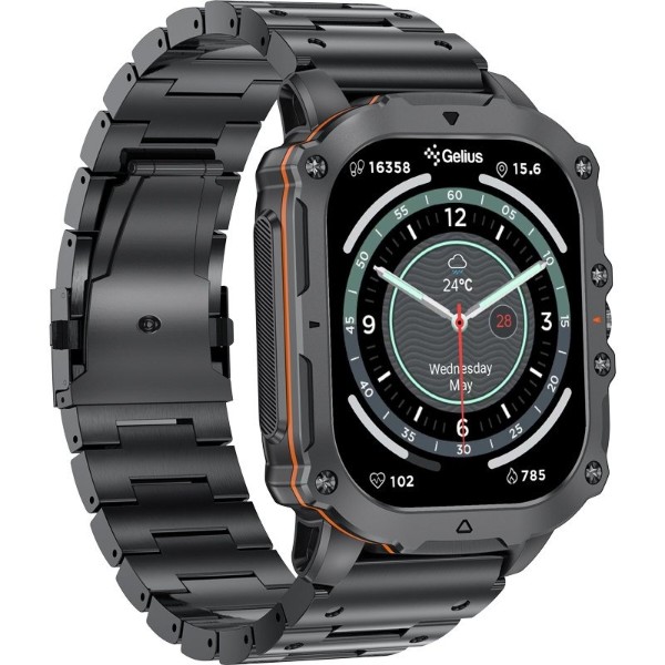 Фото - Смарт-годинник Gelius Tactical Heavy (GP-SW016) Black Chrome (101909)