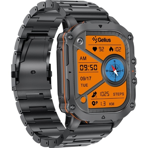 Фото - Смарт-годинник Gelius Tactical Heavy (GP-SW016) Black Chrome (101909)