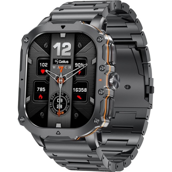 Фото - Смарт-годинник Gelius Tactical Heavy (GP-SW016) Black Chrome (101909)