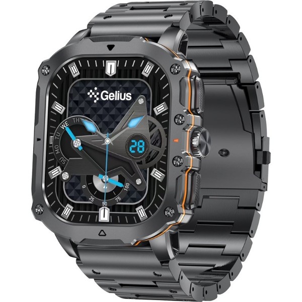 Фото - Смарт-годинник Gelius Tactical Heavy (GP-SW016) Black Chrome (101909)