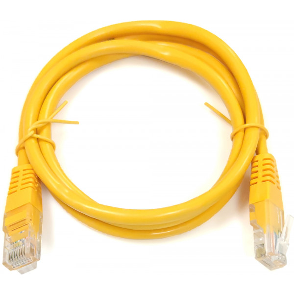 Фото - Кабель патч-корд Kingda Cat.5e 0.5m Yellow (PAUT3050-CU-YL)