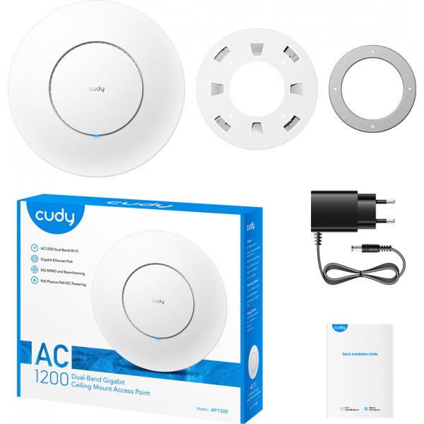 Фото - Точка доступа Cudy AP1300 (73-00520)