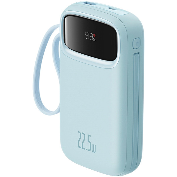 Фото - Батарея мобільна Baseus 20000mAh Qpow2 22.5W PD,QC3.0 USB-A, USB-C In/Out, with built-in USB-C/Lightning cable (P10055002313-00)