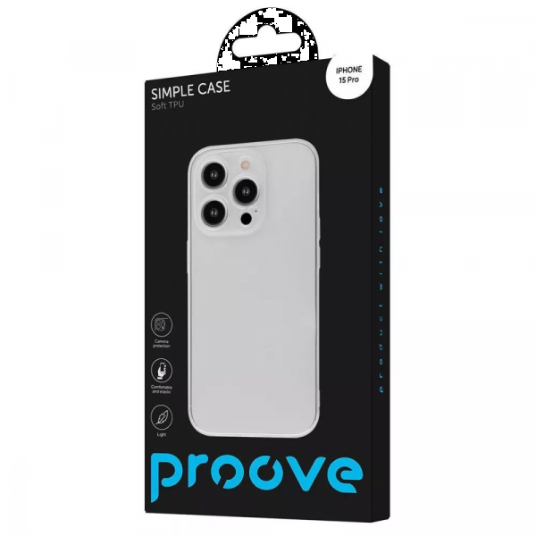 Фото - Чохол для смартфону  Simple Case iPhone 15 Pro Transparent (PCSCIP15P001)