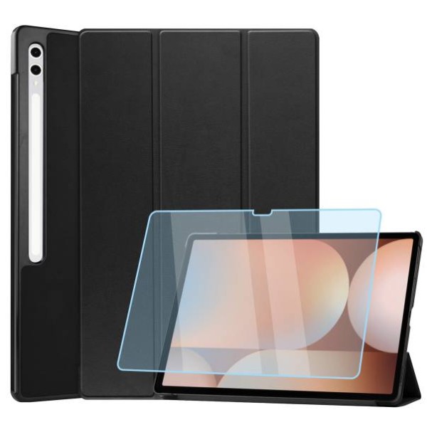 Фото - Чехол для планшета AIRON Premium для Samsung Galaxy Tab S10 Ultra 14.6 2024 с защитной пленкой и салфеткой Black (4822356758484)