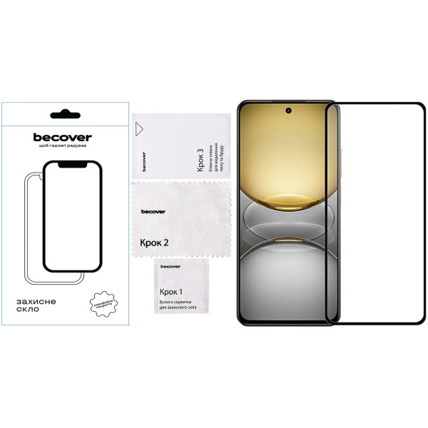 Фото - Защитное стекло для смартфона BeCover for Realme C75 Black (713034)