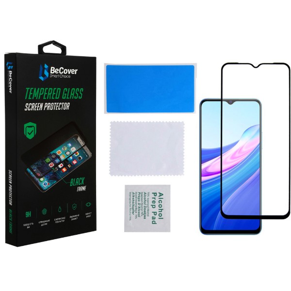Фото - Защитное стекло для смартфона BeCover for Vivo Y53s Black (707247)