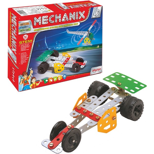 Фото - Металлический конструктор ZEPHYR "MECHANIX" №0 (98 элм./5 моделей) (1002)
