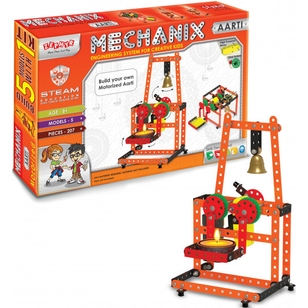 Фото - Металевий конструктор ZEPHYR "MECHANIX" Аарті (207 елм./5 моделей) (1077) Фото - Металевий конструктор ZEPHYR "MECHANIX" Аарті (207 елм./5 моделей) (1077)