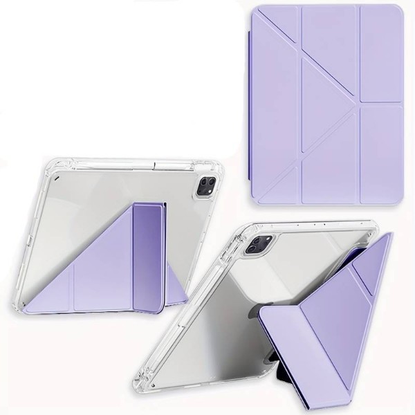 Фото - Чехол для планшета BeCover Ultra Slim Origami Transparent for Apple iPad Pro 11" M4 2024 Purple (711692)
