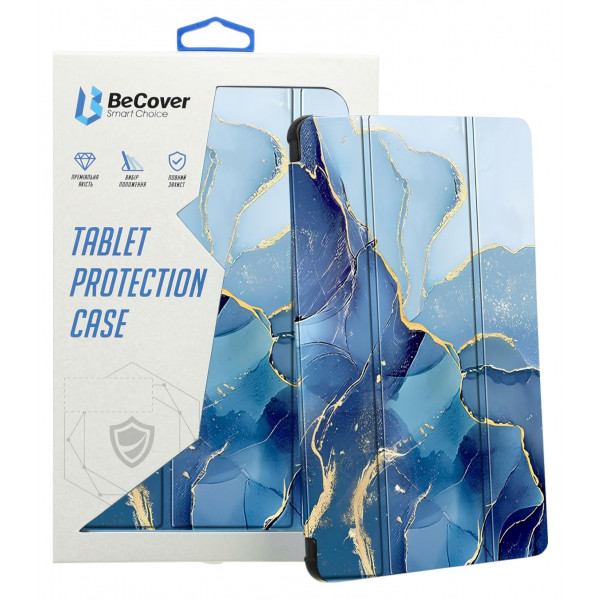 Фото - Чохол для планшета BeCover Soft Edge TPU з кріпленням для стілусу for Xiaomi Redmi Pad SE 8.7'' Blue Marble (712572)