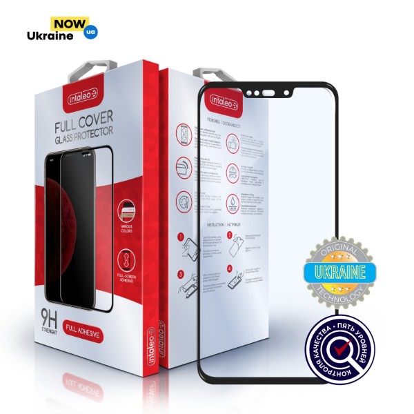 Фото - Защитное стекло для смартфона Intaleo Full Glue for Huawei P Smart Plus 2018 Black (1283126497544)