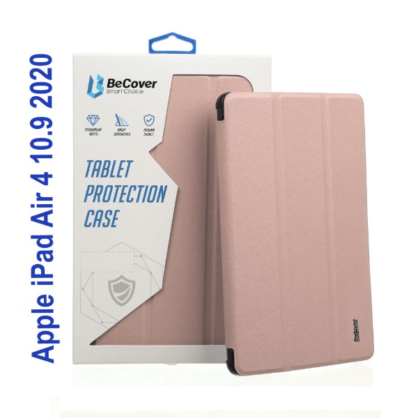 Фото - Чохол для планшету BeCover Soft Edge з кріпленням Apple Pencil for Apple iPad Air 4 10.9 2020/2021 Pink (706822)