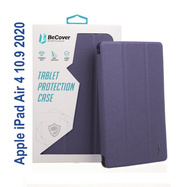 Фото - Чохол для планшету BeCover Soft Edge з кріпленням Apple Pencil for Apple iPad Air 4 10.9 2020/2021 Purple (706823)