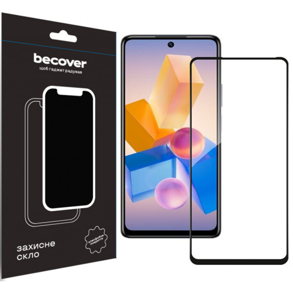 Фото - Захисне скло для смартфону BeCover for Infinix Hot 40 (X6836) Black (711072)