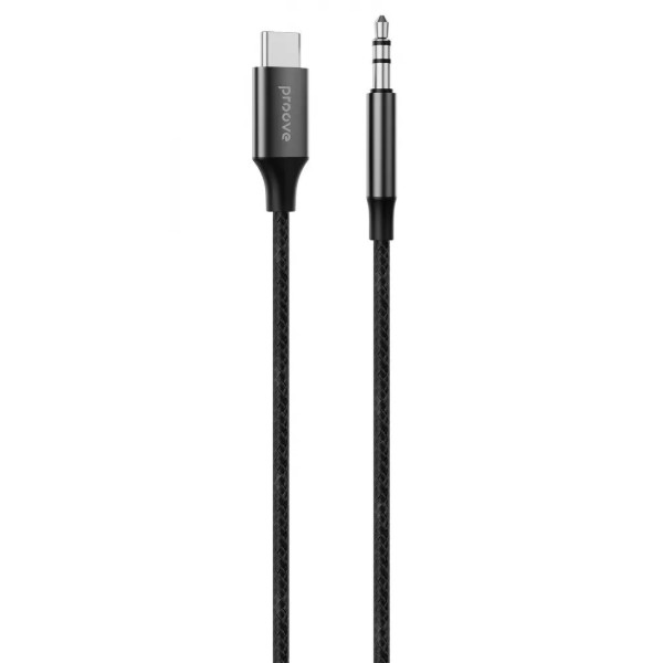 Фото - Адаптер Proove SoundTrack Type-C to 3.5mm 1m Black (ACST00002801)