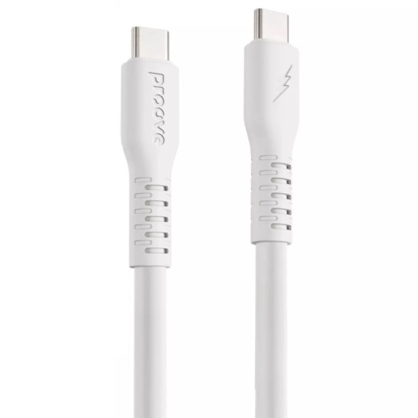 Фото - Кабель Proove Eternal Type-C to Type-C 60W 1m White (CCET60002202)