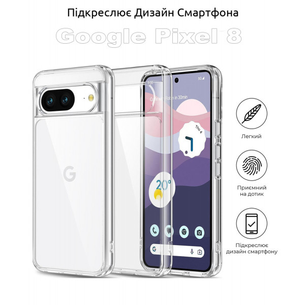 Фото - Чохол для смартфону BeCover for Google Pixel 8 Transparancy (710140)