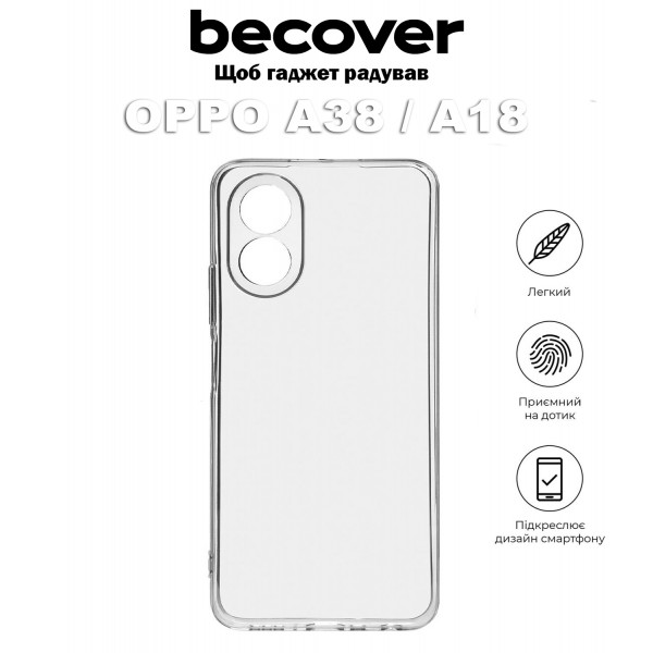 Фото - Чохол для смартфону BeCover for Oppo A38 / A18 Transparancy (710389)