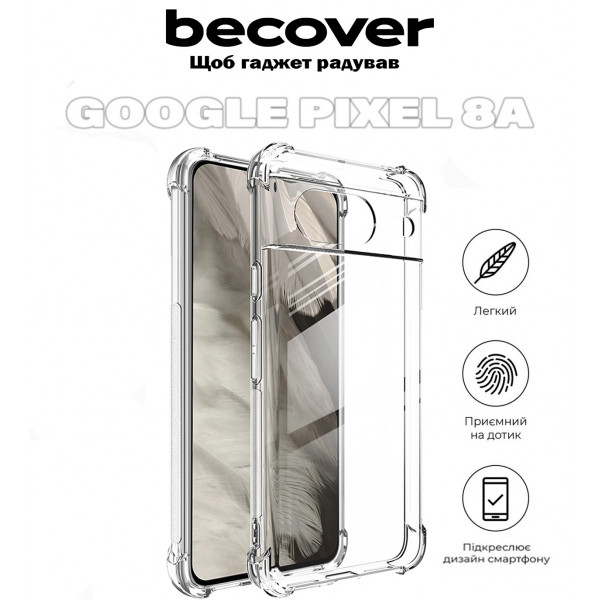 Фото - Чехол для смартфона BeCover Anti-Shock for Google Pixel 8a Clear (711664)