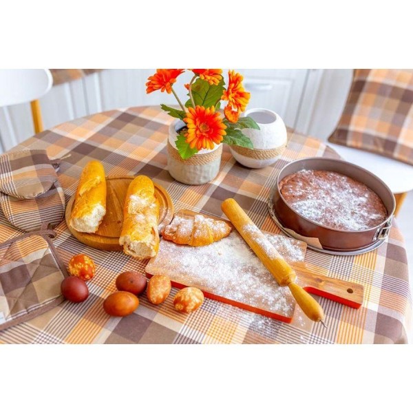 Фото - Салфетка для сервировки Прованс Toffee коричневая клеточка 35х45 см (012383)
