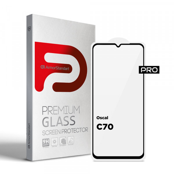 Фото - Захисне скло для смартфону Armorstandart Pro for Oscal C70 Black (ARM71959)