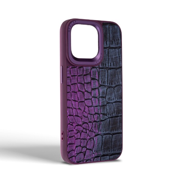 Фото - Чохол для смартфону Harder Glamorous Croco for Apple iPhone 14 Pro Max Dark Purple (ARM76775)