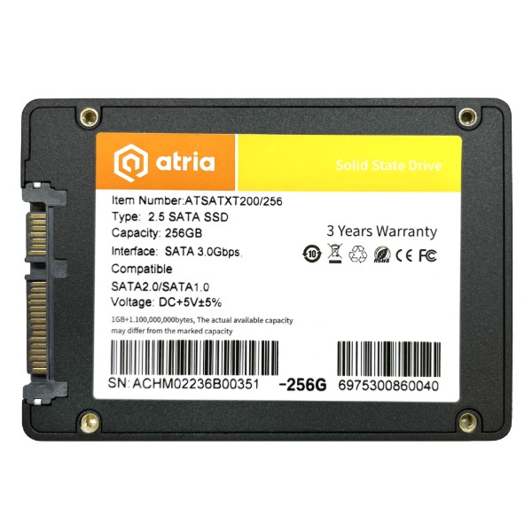 Фото - SSD-накопитель внутренний ATRIA 256GB XT200 SATA 3.0 (ATSATXT200/256)