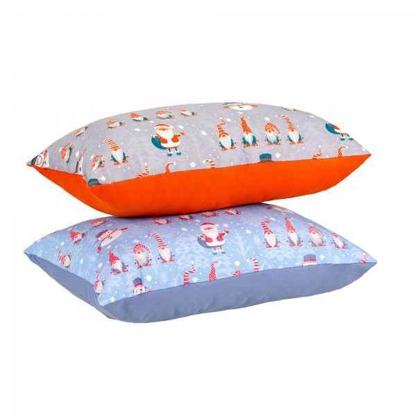 Фото - Подушка декоративная Home Line 35Х50 Полупанама гномы серый/оранжевый (178511)