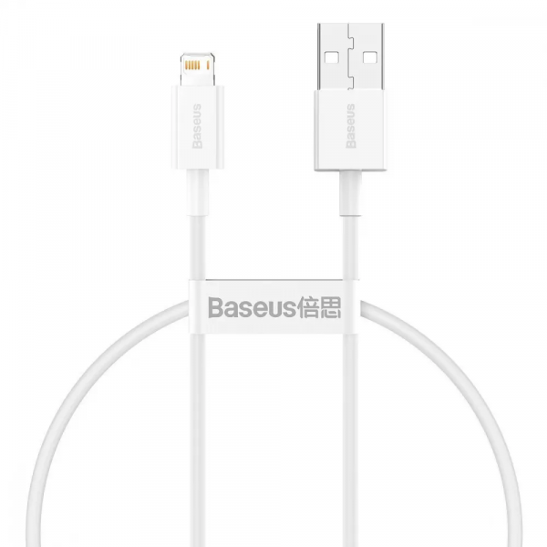 Фото - Кабель синхронізації даних Baseus Superior Series Fast Charging Lightning 2.4A 0.25 m White (CALYS-02)