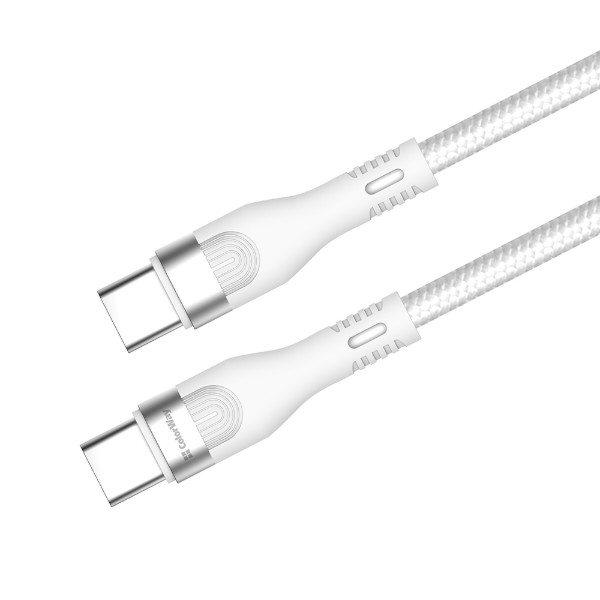 Фото - Кабель Colorway Type-C - Type-C (PD Fast Charging 240W) 5А 1м білий (CW-CBPDCC065-WT)