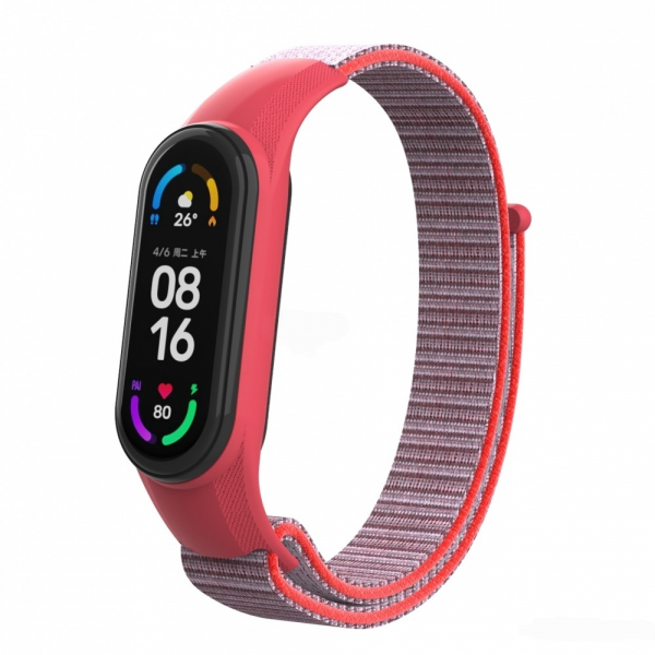Фото - Ремінець для фітнес-браслету Armorstandart Set for Xiaomi Mi Band 7/6/5 New Style Red (ARM77038)