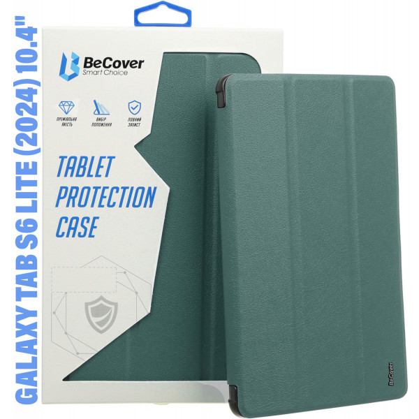 Фото - Чохол для планшета BeCover Soft Edge for Samsung Galaxy Tab S6 Lite (2024) 10.4" P620/P625/P627 Dark Green (710838)