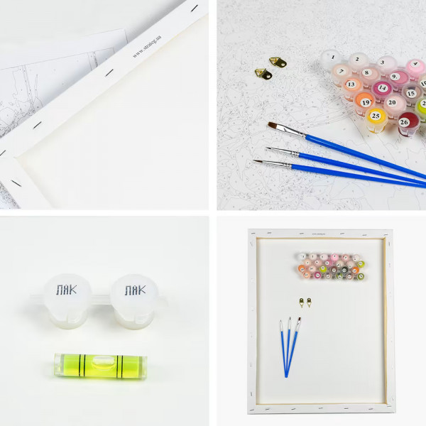 Фото - Картина за номерами Strateg Ведмежа в светрику 30х30 см (ES108)