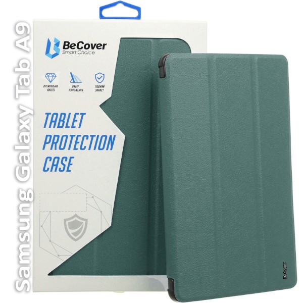 Фото - Чехол для планшета BeCover Smart Case for Samsung Galaxy Tab A9 SM-X115 8.7" Dark Green (709907)
