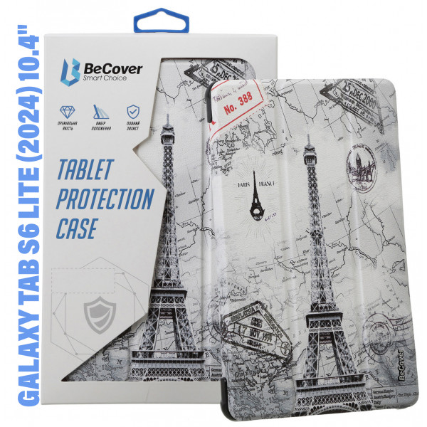 Фото - Чохол для планшета BeCover Smart Case for Samsung Galaxy Tab S6 Lite (2024) 10.4" P620/P625/P627 Paris (710831)