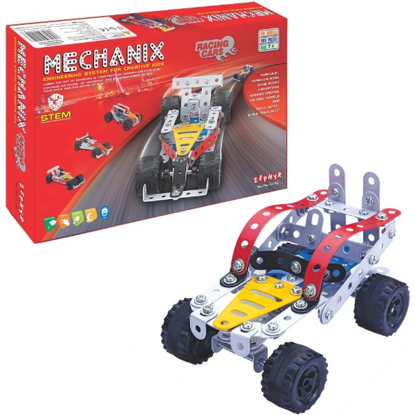 Фото - Металлический конструктор ZEPHYR "MECHANIX" Автомобили (155 элм./15 моделей) (1014)
