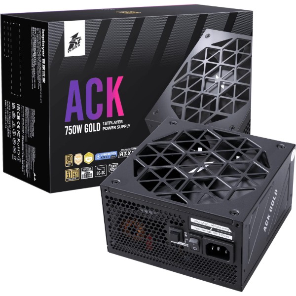 Фото - Блок питания для ПК 1stPlayer HA-750BA2 750W (ACK-GLD-750-BK-EU)