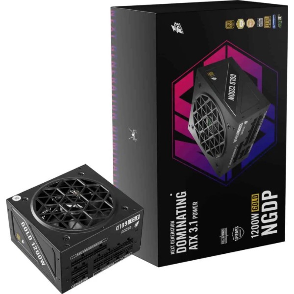 Фото - Блок питания для ПК 1stPlayer HA-1200BA4 1200W (NGDP-GLD-1200-BK-EU)