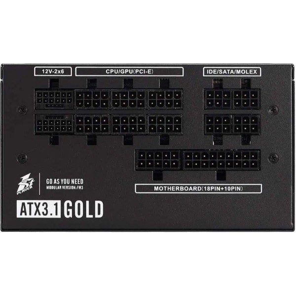 Фото - Блок питания для ПК 1stPlayer HA-1200BA4 1200W (NGDP-GLD-1200-BK-EU)