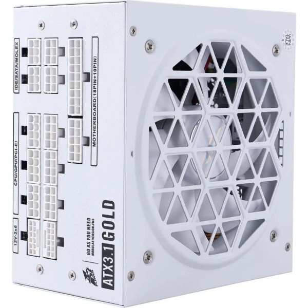 Фото - Блок питания для ПК 1stPlayer HA-1200BA4 1200W White (NGDP-GLD-1200-WH-EU)
