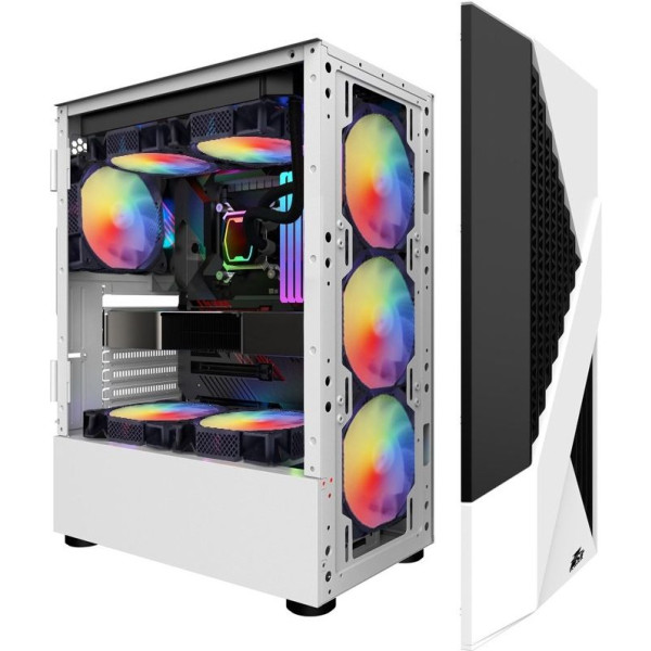 Фото - Корпус 1stPlayer 600W White (F3-A-WH-4F1-PS-600FK-EU )