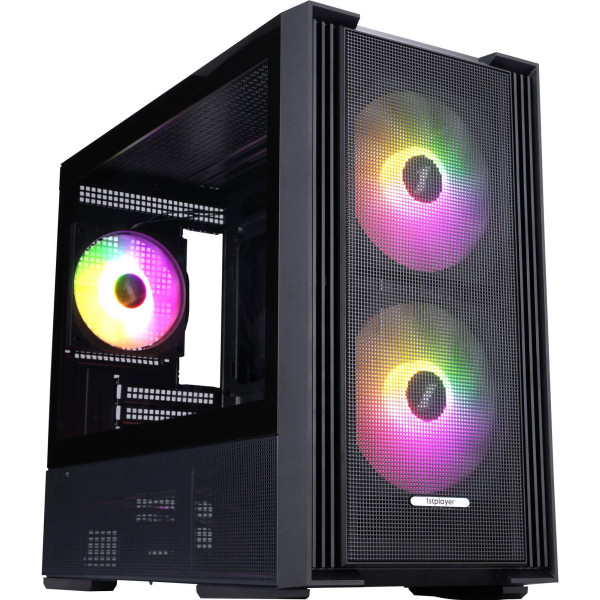 Фото - Корпус 1stPlayer AU6-BK-2FA7-14-2FA7R-1FA7 Black