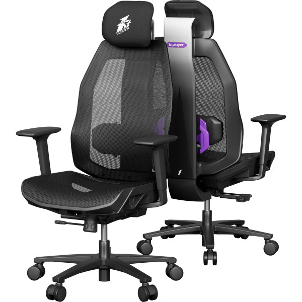 Фото - Крісло для геймерів 1stPlayer Ergo Aero (ERGO-AR-BK)