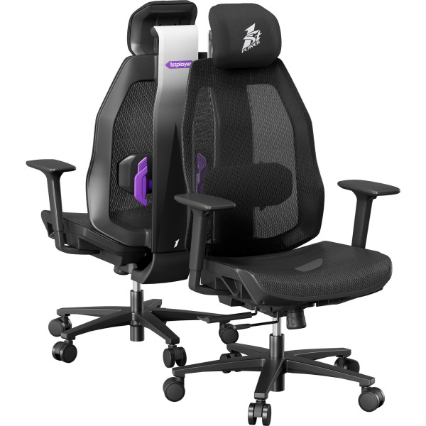 Фото - Крісло для геймерів 1stPlayer Ergo Aero (ERGO-AR-BK)