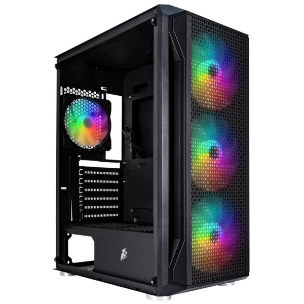 Фото - Корпус 1stPlayer X5-BK-4F1-PS-600FK-EU Black