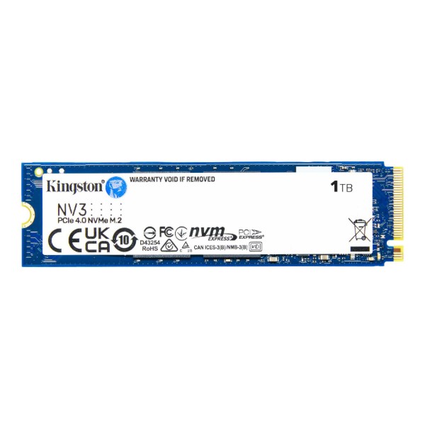 Фото - Уцінка - SSD-накопичувач внутрішній Kingston NV3 1TB M.2 2280 NVMe PCIe 4.0 x4 3D NAND (SNV3S/1000G)